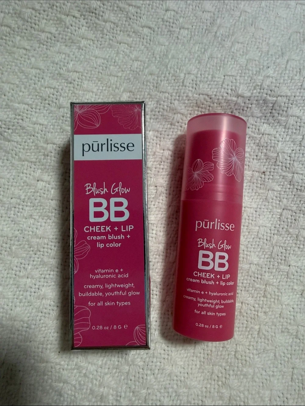 purlisse BB Cheek + Lip Cream Blush in Deep Pink